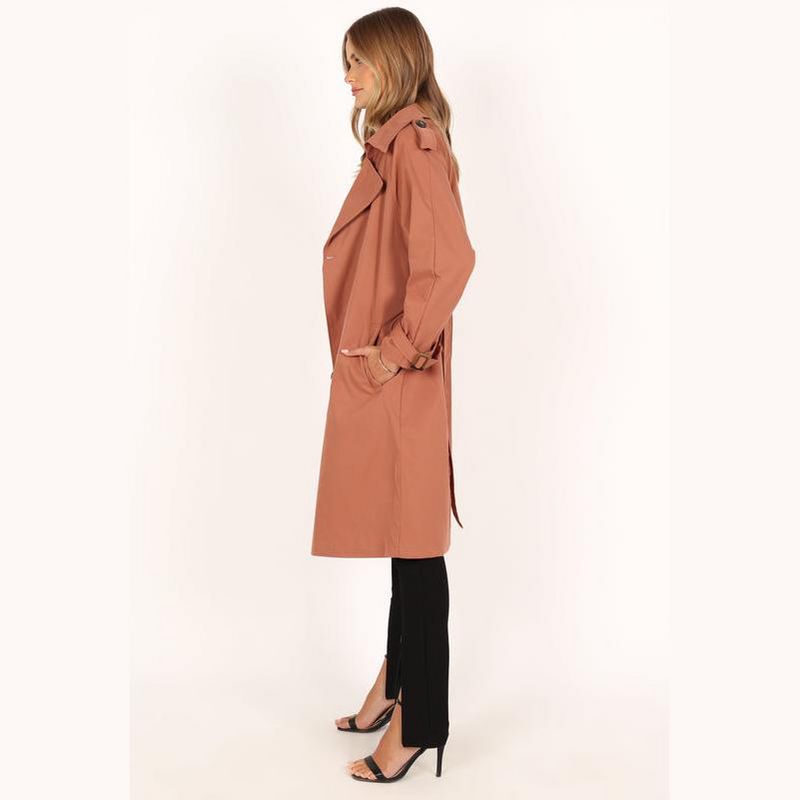 Petal and Pup Womens Trina Button Front Trench Coat, 4 of 6