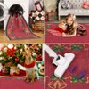 Christmas Area Rugs, Washable Non-Slip Christmas Bell Carpet, Soft Low Pile Foldable Stain Resistant for Bedroom, Home - 3 of 4