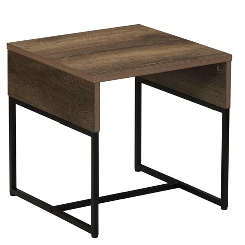 Square Wooden Side Table/End hotsell Table With Storage Shelf, Ashwood