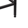 FurnitureR 19.69'' Laundry Hamper with Shelf, 1-Section Laundry Sorter with Removable Bag & Wooden Top, Wide Metal Frame Laundry Basket Brown/Black - 4 of 4
