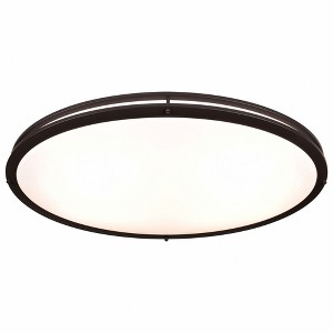 Access Lighting Solero Oval 1 - Light Flush Mount in  Bronze - 1 of 3