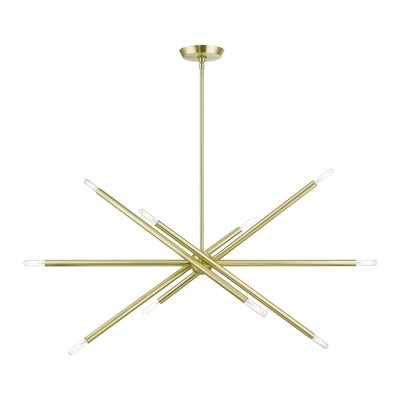 Livex Lighting Soho 10 - Light Chandelier in  Satin Brass