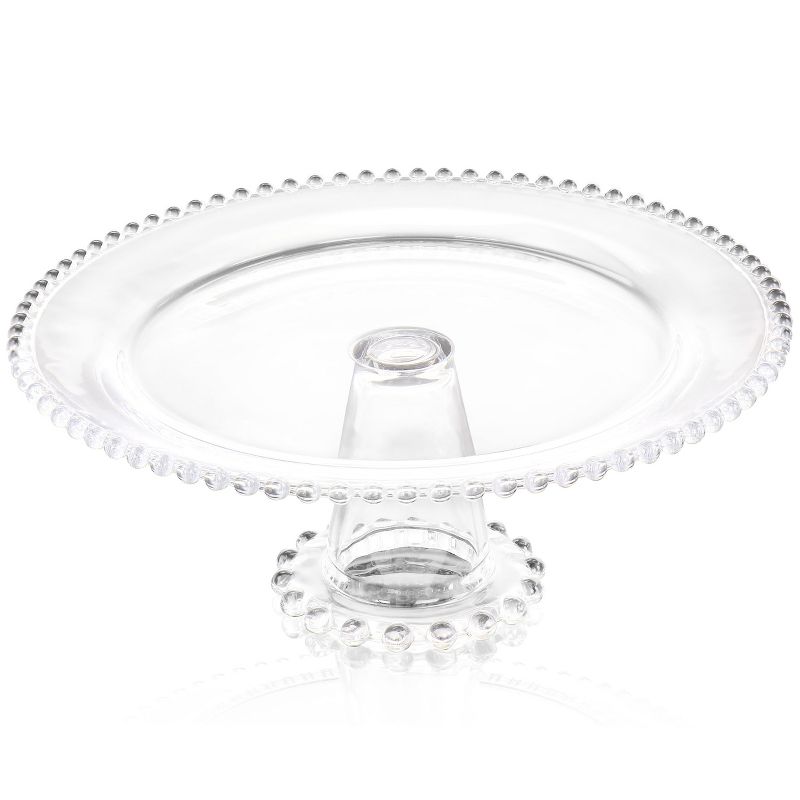 Gibson Home Sereno 12in Glass Pedestal Cake Stand, 2 of 8