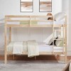 NicBex Bunk Bed with Thick Posts,Wood Bunk Bed Frame with Ladder and High Guardrail for Kids Teens Dorm Rooms - 2 of 4