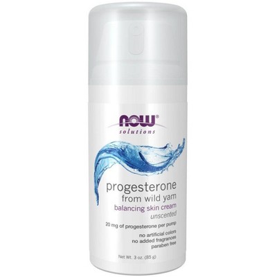 Progesterone from Wild Yam Balancing Skin Cream by Now Foods  -  3 oz Cream