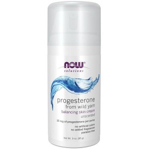 Progesterone from Wild Yam Balancing Skin Cream by Now Foods  -  3 oz Cream - 1 of 2