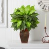 Nearly Natural Dieffenbachia with Decorative Vase Artificial Plant - 3 of 3