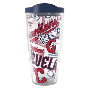MLB Cleveland Guardians Classic Tumbler with Lid - 24oz - 1 of 2