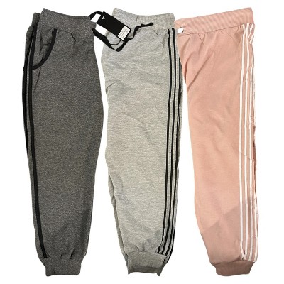 3 Pack Womens 4 Stripes Ultra Soft Jogger
