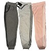 3 Pack Womens 4 Stripes Ultra Soft Jogger - 3 of 4