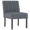 VidaXL Slipper Chair Dark Gray Velvet - 2 of 4