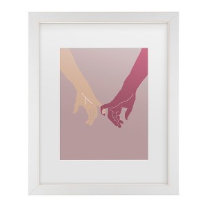 Trademark Fine Art - Pictufy Studio II Holding Hands Matted Framed Art - 1 of 4