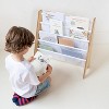 3 Sprouts Recycled Fabric Kids Bookcase, Toddler Bookshelf - Blueberry Ivory - 2 of 4