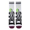 Beetlejuice UV Color Change Betelgeuse Adult White Athletic Crew Socks - 2 of 4