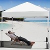 Pop Up Canopy Tent, Portable Sun Shelter with Patent Center Lock, Portable Wheel Bag, 3 Adjustable Heights, Waterproof & Uv Protection - 2 of 4
