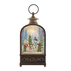 Kurt Adler 9-Inch Battery Operated LED Snowman Water Lantern - 1 of 4