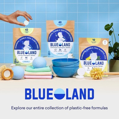 Blueland Cucumber Basil Dishwasher Detergent Tablets - 40ct: Hypoallergenic, Vegan, Resealable Bag