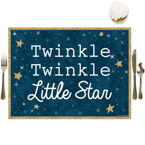 Big Dot Of Happiness Twinkle Twinkle Little Star Party Table Decorations Baby Shower Or Birthday Party Placemats Set Of 16 Target