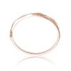 Guili Vintage Sterling Silver 18k Rose Gold Plated Bangle Bracelet with a Classic and Retro-Inspired Design to Elevate Any Special Look - 2 of 3
