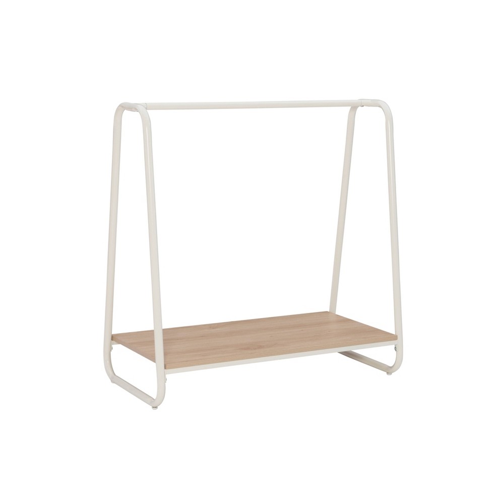 Photos - Other Furniture Linon Roset Transitional Coat Rack Short and a Shelf in Natural Wood Finish and 