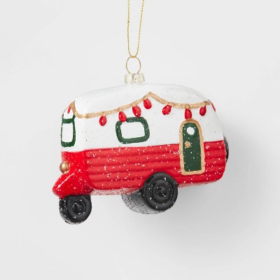 3D Glitter Camper Christmas Tree Ornament - Wondershop™