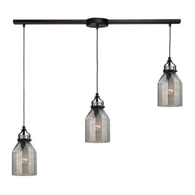 Elk Home Danica 3 - Light Island Pendant Light in  Oil Rubbed Bronze