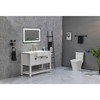 Vynxaria 36"x28" LED Bathroom Mirror with Front and Backlight, Anti-Fog, and Dimmable Features - 3 of 4