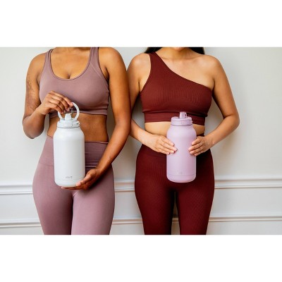 Ello 64oz Hydra Stainless Steel 1/2 Gallon Jug - Gray: Vacuum-Insulated Water Jug, Dishwasher-Safe Parts
