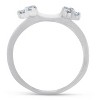 Pompeii3 1/4ct Diamond Ring Enhancer Wedding Ring 14K White Gold - 2 of 4