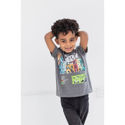Star Wars Darth Vader Chewbacca Little Boys 3 Pack Graphic T-Shirt Black/Charcoal/Beige 4 — фото 3