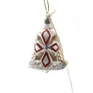 Marolin 2.0 Inch Little Bell Vintage Looking Ornament Feather Tree Tree Ornaments - 1 of 2