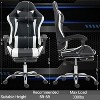 Bosmiller Gaming Chair with Massage Lumbar Support Ergonomic Video Game Chair, Adjustable Headrest & Footrest - 3 of 4