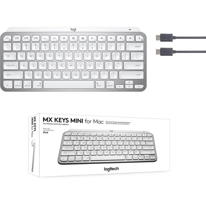 Logitech MX Keys Mini for Mac Minimalist Wireless Illuminated Keyboard, 5 of 8