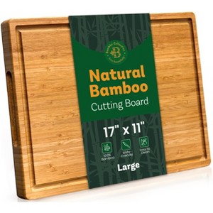 Wood Cutting Board - Bamboo Cutting Board, Charcuterie Board Gift, Bridal Shower Gifts - Wedding Gifts, Valentine's day Gifts, and Gifts for Women - 1 of 4