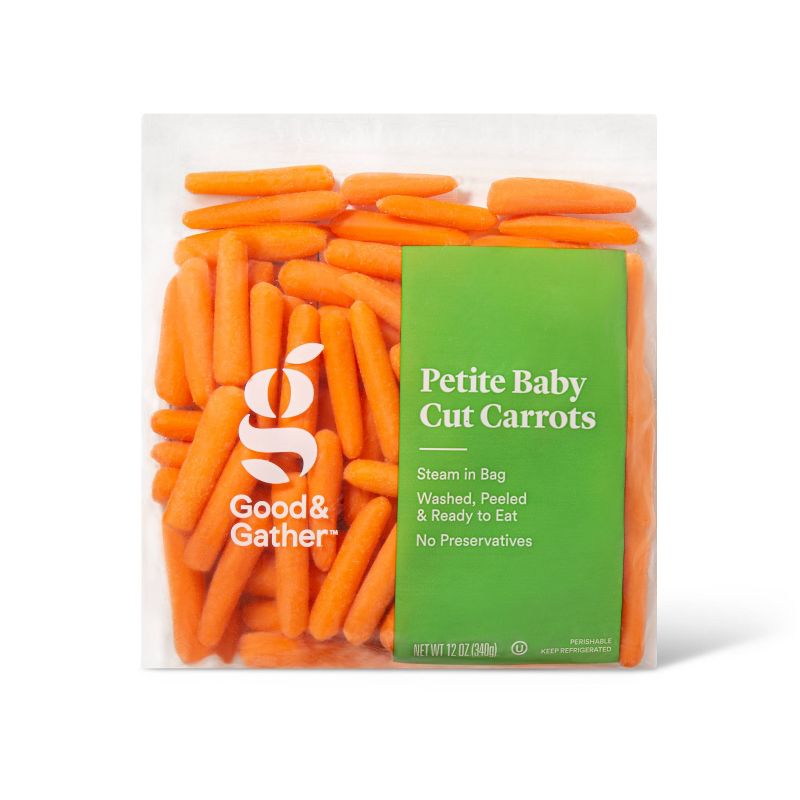 Petite Baby-Cut Carrots - 12oz - Good &#38; Gather&#8482;, 1 of 5