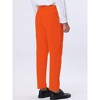 Lars Amadeus Men's Straight Fit Flat Front Chino Solid Color Dress Pants - 3 of 4