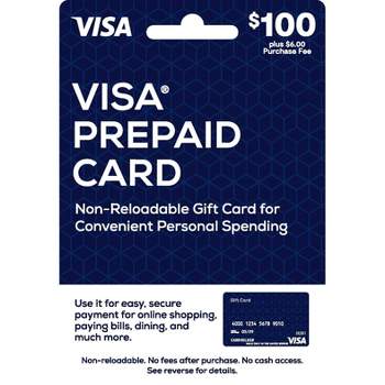Visa Gift Card - $100 + $6 Fee, gift card visa 