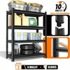 40in Wide Heavy Duty Garage Shelving All Metal Storage Racks Black 2000lbs Large Load Adjustable Shelves 40Wx 16Dx 72H - 4 of 4