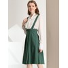 INSPIRE CHIC Women's High Waist Overall Corset Skater Suspender Dresses - 4 of 4