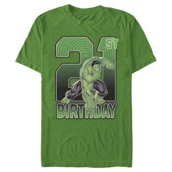 Men's Marvel Hulk Smash 21st Birthday T-Shirt