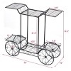6-Tier Garden Cart Stand Flower Rack Display Decor Flower Pot Plant Holder - 2 of 4