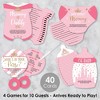 Big Dot of Happiness Little Princess Crown - 4 Pink and Gold Princess Baby Shower Games - 10 Cards Each - Gamerific Bundle - 2 of 4