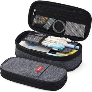 Paaaawaters Big Capacity Pencil Pen Case Office College School Large Storage High Capacity Bag Pouch Holder Box Organizer - 1 of 4