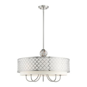 Livex Lighting Arabesque 5 - Light Chandelier in  Brushed Nickel - 1 of 4