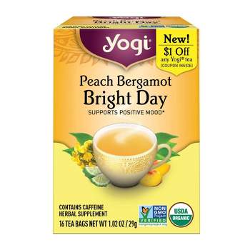 Yogi Tea - Peach Detox, 16 Bags, 1.1oz – PlantX US
