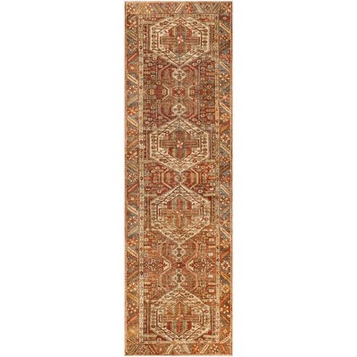 Mark & Day St David Washable Woven Indoor Area Rugs Burnt Orange