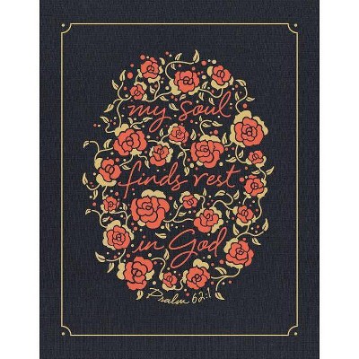 NIV, Journal the Word Bible for Women, Cloth Over Board, Navy, Red Letter Edition, Comfort Print - by  Zondervan (Hardcover)