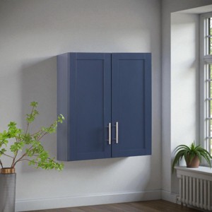 Mshliw Wood Wall Mounted Cabinet with Doors and Shelves, Bathroom Hanging Storage Cabinet with Adjustable Shelf, Medicine Cabinet for Bathroom - 1 of 4