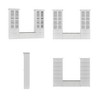 FUFU&GAGA 122"x97“ Large Bench Storage Display Cabinet Bookcase Closet Glass Door With Soft Cushion Shoe Cabinet - 4 of 4