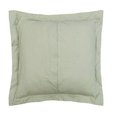 Sage Cotton Tufted Chenille Euro Sham